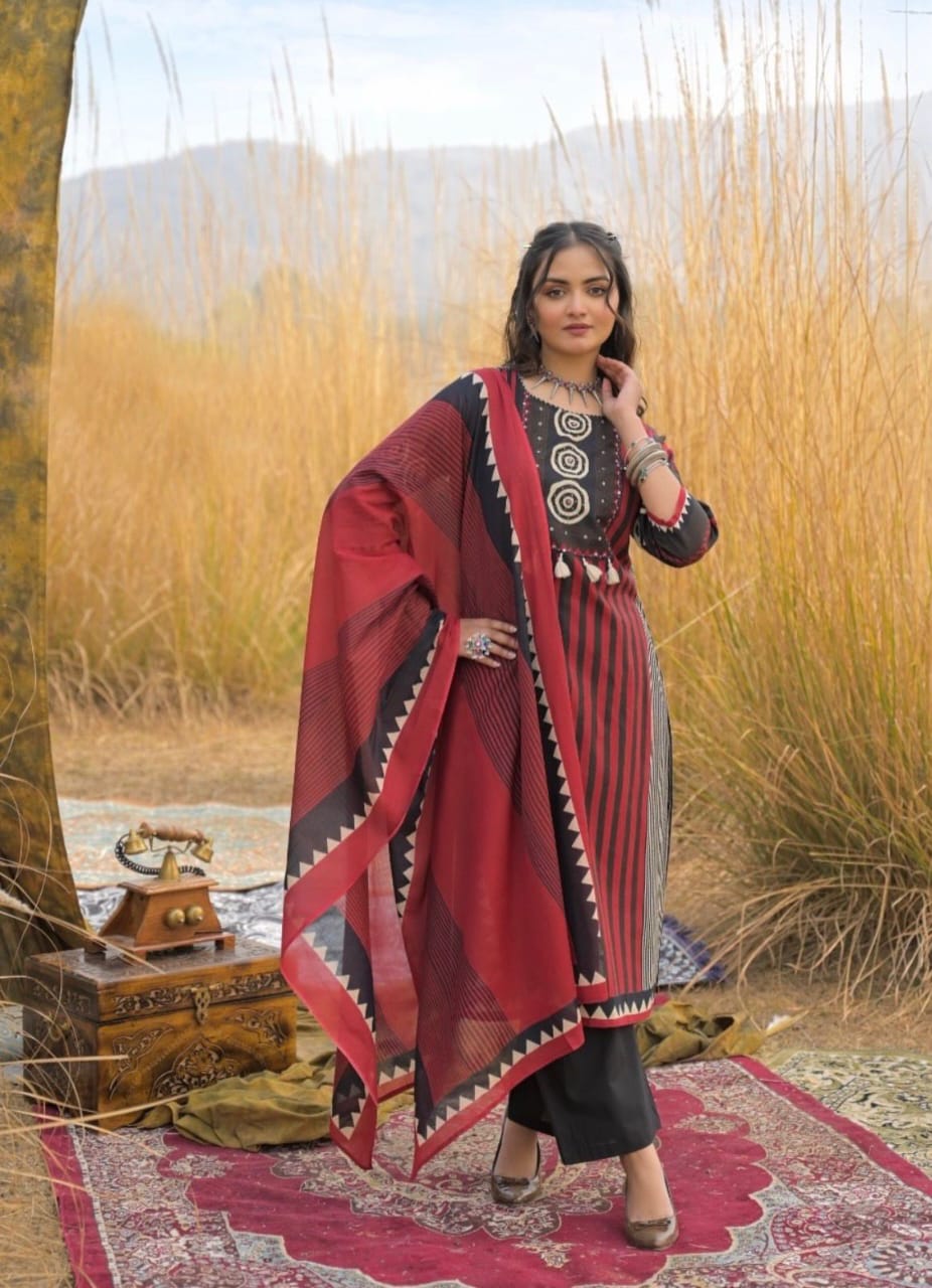 3pc cotton suit