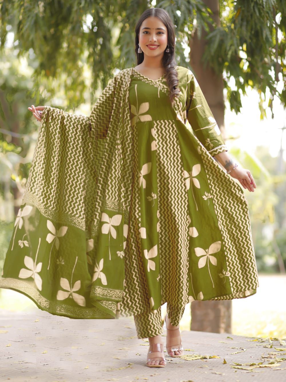 3pc  cotton suit